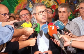 ep el secretario de estado de medio ambiente hugo moran tras reunirse con tecnicos de la chs para
