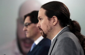 ep i-d el ministro de sanidad salvador illa y el vicepresidente segundo y ministro de derechos