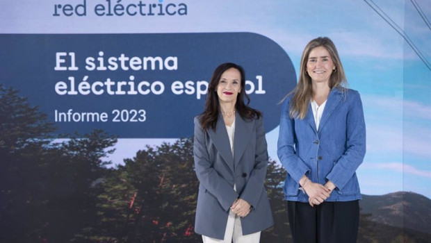 ep la presidenta de redeia beatriz corredor y la secretaria de estado de energia sara aagesen