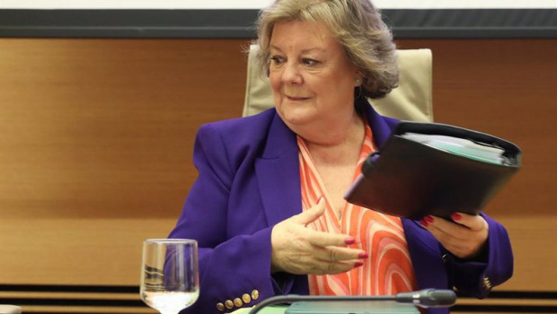 ep la presidenta del tribunal de cuentas enriqueta chicano a su llegada a la comision mixta para las