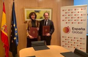 ep la secretaria de estado de espana global irene lozano y el presidente del foro de marcas