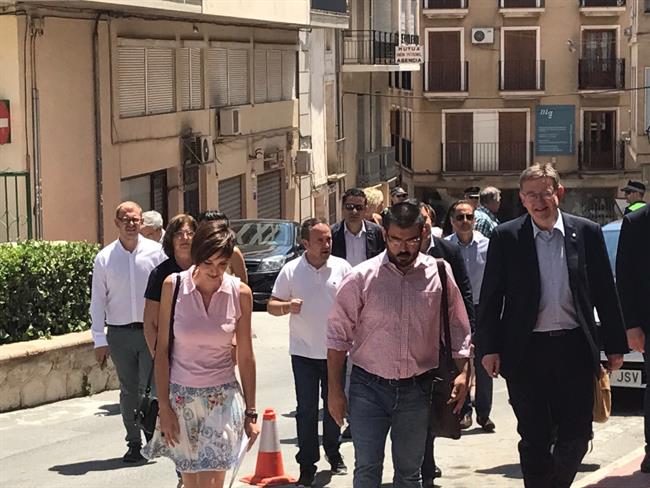 Puig, primero por la derecha, en Monòver | PSPV ep puig primerola derecha en monver