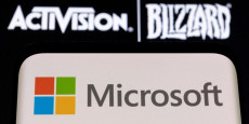 les logos microsoft et activision blizzard 