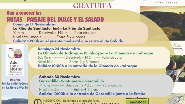 rutas dulce y salado cartel 