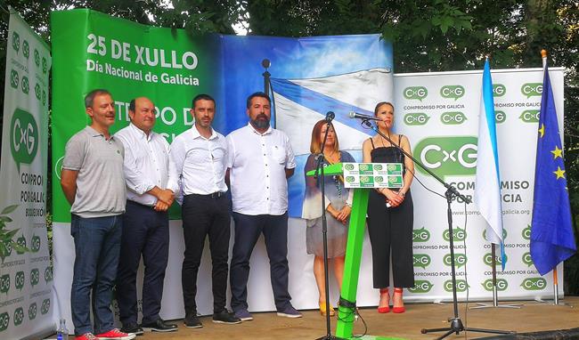 Acto de homenaje al nacionalismo de Compromiso por Galicia en el Día da Patria. | EUROPA PRESS ep actohomenajenacionalismocompromisogaliciadia da patria