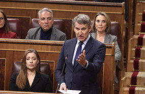 ep archivo   el presidente del partido popular alberto nunez feijoo durante una sesion de control al
