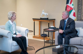 ep archivo   el rey abdala ii de jordania d recibe en aman a la presidenta de la comision europea