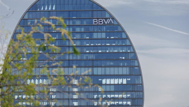 ep archivo   fachada del banco del bbva en la ciudad del bbva en madrid espana