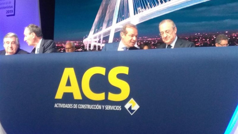El presidente de ACS, Florentino Pérez, y el consejero delegado, Marcelino Fernández Verdes. | EUROPA PRESS - Archivo ep el presidente de acs florentino perez y el consejero delegado marcelino fernandez verdes en la