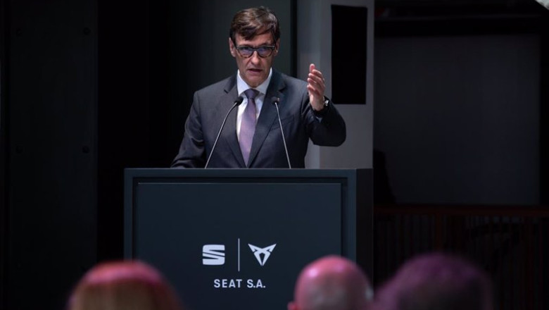 ep el presidente de la generalitat de catalunya salvador illa en una intervencion en la casa seat de ep el presidente de la generalitat de catalunya salvador illa en una intervencion en la casa seat de