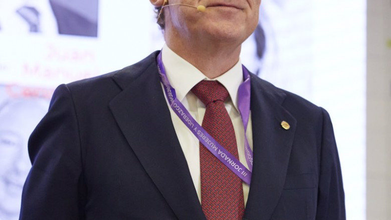 El presidente de Mapfre, Antonio Huertas, en la III Jornada Mujeres y Liderazgo 2021 en los Auditorios de la CEOE, a 27 de septiembre de 2021. | Jesús Hellín - Europa Press ep el presidente de mapfre antonio huertas en la iii jornada mujeres y liderazgo 2021 en los