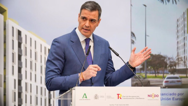 ep el presidente del gobierno pedro sanchez interviene en el acto de entrega de llaves de viviendas