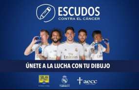 ep el real madrid y solan de cabras presentan la campana escudos contra el cancer