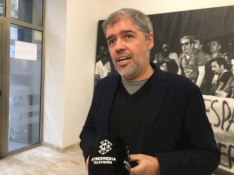 ep el secretario general de ccoo unai sordo en una atencion a los medios en barcelona