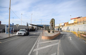 ep frontera del tarajal que separa ceuta de marruecos y que desde hoy viernes 13 de marzo