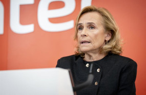 ep la consejera delegada de bankinter gloria ortiz durante una rueda de prensa en la sede de