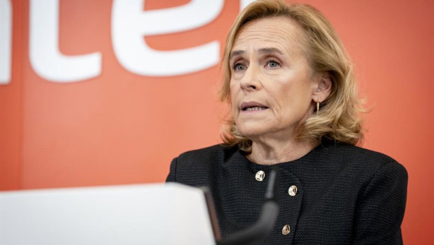 ep la consejera delegada de bankinter gloria ortiz durante una rueda de prensa en la sede de