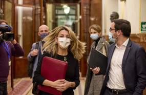 ep la vicepresidenta segunda y ministra de trabajo yolanda diaz y el ministro de consumo alberto