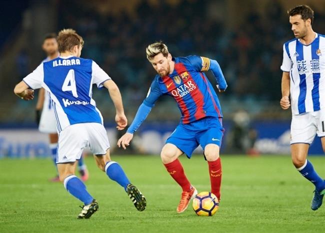 Leo Messi Asier Illarramendi Xabi Prieto Barcelona Real Sociedad | LALIGA ep leo messi asier illarramendi xabi prieto barcelona real sociedad
