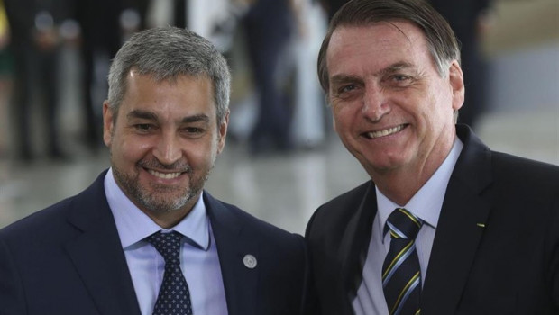 ep los presidentesparaguaybrasil mario abdo benitez i y jair bolsonaro d respectivamente