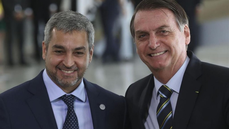 ep los presidentesparaguaybrasil mario abdo benitez i y jair bolsonaro d respectivamente