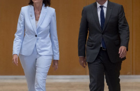 ep ministra de industria reyes maroto y presidente de la junta de castilla y leon alfonso fernandez