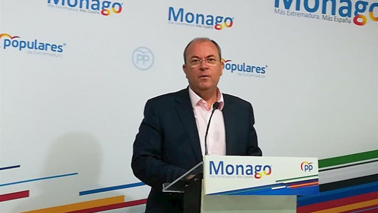 Monago en rueda de prensa | EUROPA PRESS - Archivo ep monago en rueda de prensa