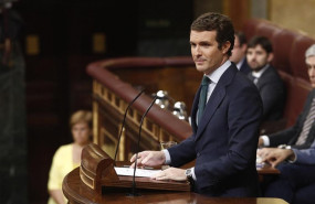 ep presidentepartido popular pablo casado duranteintervencioncongresolos diputados previala segunda votacionla investiduracandidato socialistala presidenciagobierno