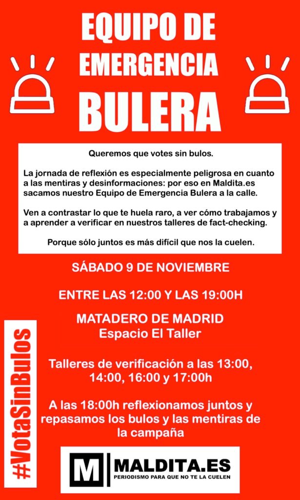 ep taller de maldita durante la jornada de reflexion para el 10n
