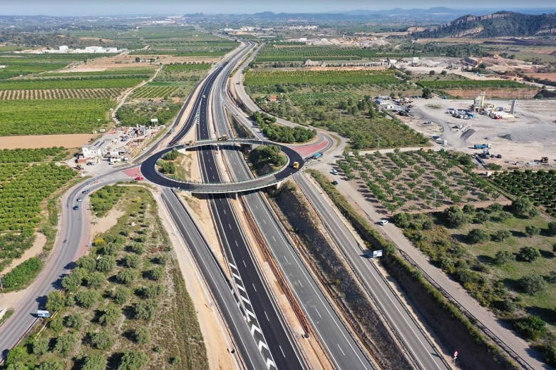 Sacyr termina las obras de ampliación de la Autovía del Turia por 35 millones de euros
