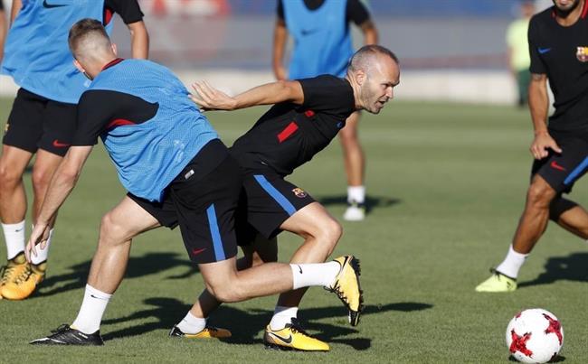 Andrés Iniesta Barcelona entrenamiento | FCB ep andres iniesta barcelona entrenamiento