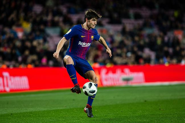 ep barcelona spain - february 01 sergi roberto from spain of fc barcelona during