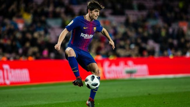 ep barcelona spain - february 01 sergi roberto from spain of fc barcelona during