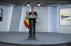 ep comparecencia del presidente del gobierno pedro sanchez donde ha anunciado que a partir del 2 de