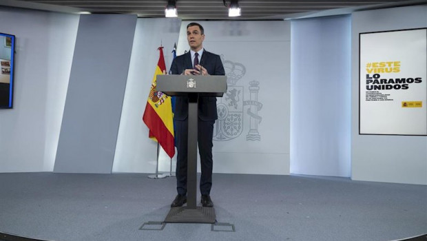 ep comparecencia del presidente del gobierno pedro sanchez donde ha anunciado que a partir del 2 de