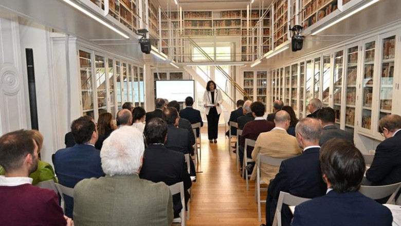 Concepción Pilar Barrio Del Olmo, presidenta del Consejo General del Notariado, durante la jornada 'La sociedad de responsabilidad limitada ante un peculiar intento de reforma'. | CONSEJO GENERAL DEL NOTARIADO ep concepcion pilar barrio del olmo presidenta del consejo general del notariado durante la jornada