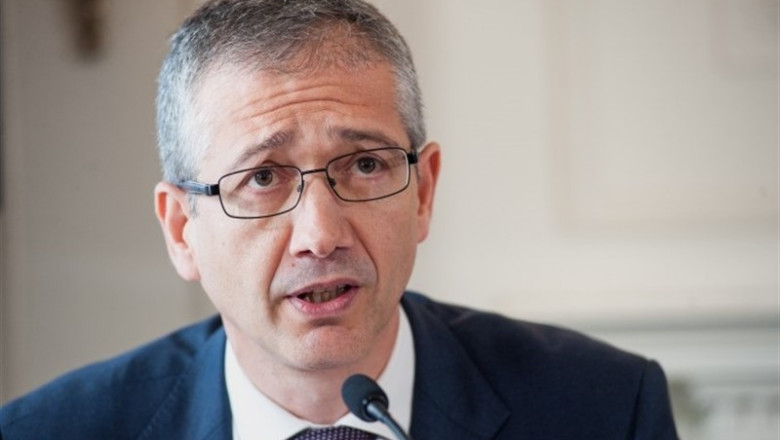ep el gobernador del banco de espana pablo hernandez de cos durante el curso en santander organizado