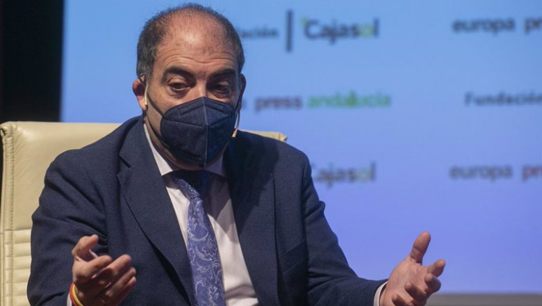El presidente de ATA, Lorenzo Amor, interviene en los desayunos informativos de Europa Press Andalucía, con el patrocinio de Fundación Cajasol, Atlantic Copper, Cepsa y Laboratorios Vir. Sevilla (Andalucía, España), a 08 de febrero del 2021. | María José López - Europa Press ep el presidente de ata lorenzo amor interviene en los desayunos informativos de europa press 20210208154405