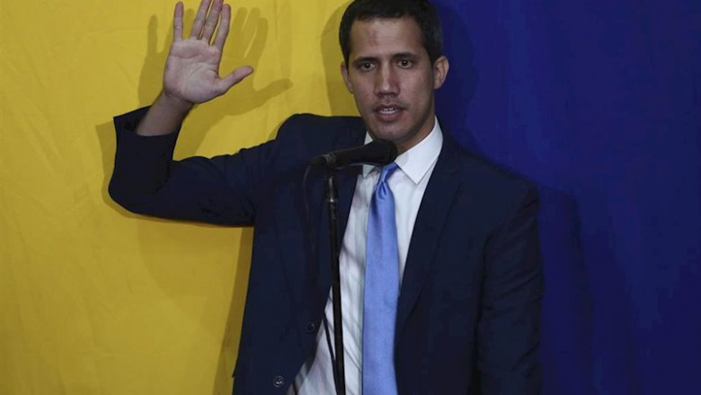 El presidente de la Asamblea Nacional de Venezuela y autoproclamado presidente del país, Juan Guaidó | Pedro Ramses Mattey/dpa ep el presidente de la asamblea nacional de venezuela y autoproclamado presidente del pais juan