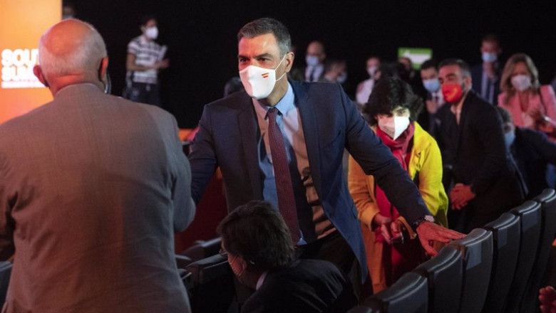 El presidente del Gobierno, Pedro Sánchez, en la clausura del South Summit 2021, a 7 de octubre de 2021, en Madrid, (España). | Alberto Ortega - Europa Press ep el presidente del gobierno pedro sanchez en la clausura del south summit 2021 a 7 de octubre de
