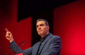 ep el presidente del gobierno y secretario general del psoe pedro sanchez realiza una intervencion