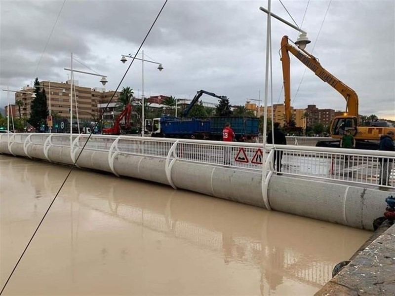 ep el rio segura a su paso por mufcia lluvias tormentas dana