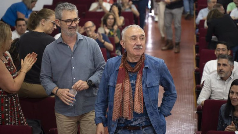 ep el secretario general de ugt pepe alvarez c a su llegada a la asamblea general de ugt en la sede