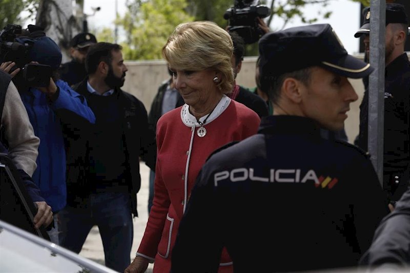 ep esperanza aguirre sale de la audiencia nacional tras declarar por gurtel