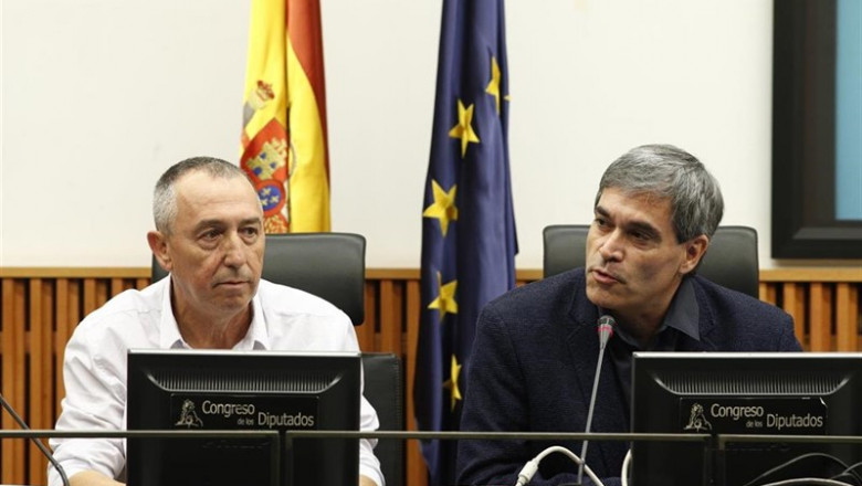 ep i-d el diputado de compromis en el congreso joan baldovi y el diputado de erc por lleida francesc
