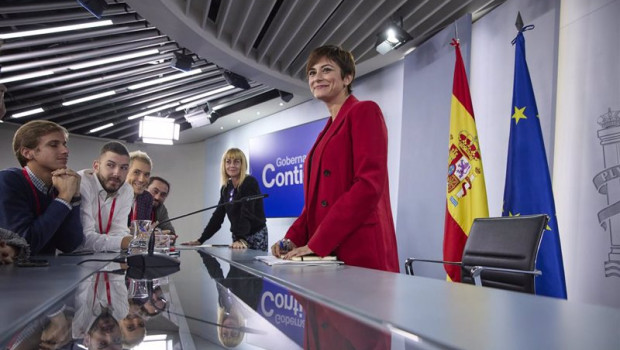 ep la ministra portavoz y de politica territorial isabel rodriguez despues de una rueda de prensa