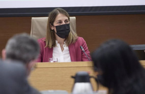 ep la presidenta del frob paula conthe calvo comparece en la comision para la auditoria de la