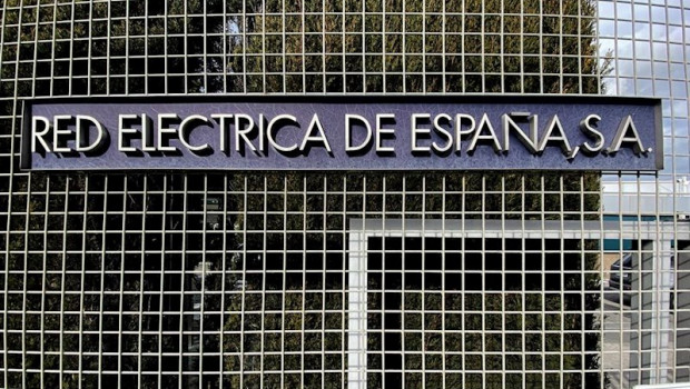 ep letrero del grupo red electrica de espana en su sede de alcobendas