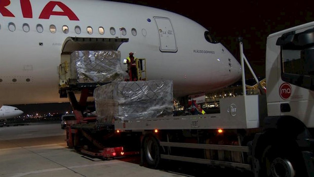 ep llegada del primer vuelo con 20 toneladas de productos sanitarios del corredor aereo con china