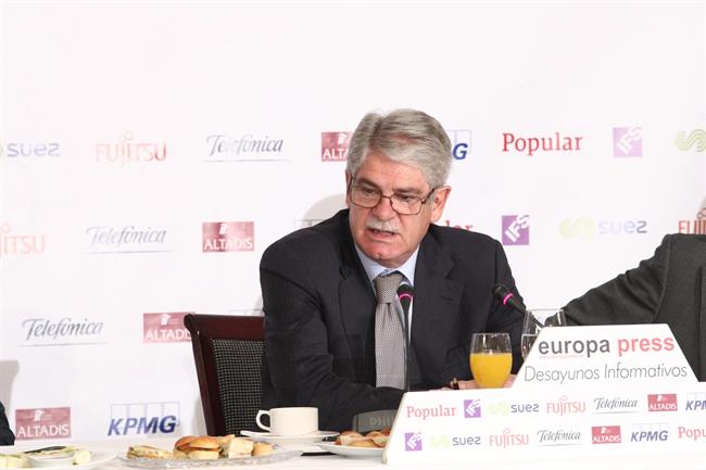 El ministro Alfonso Dastis en el Desayuno de Europa Press | EUROPA PRESS ep ministro alfonso dastisdesayunoeuropa press
